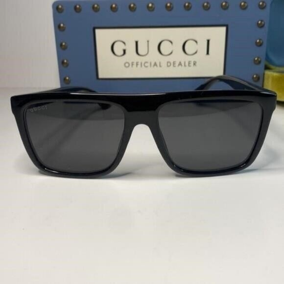 💯 - Authentic- New-GUCCI Grey /Black Browline Men's Sunglasses GG0748S 001 59", - Picture 13 of 13